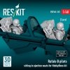 RESKIT RSF48-0165 Rafale B pilots sitting in ejection seats for HobbyBoss kit (2 pcs) (3D Printed) (1/48)